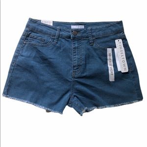 Tinseltown Denim Couture High Rise Short